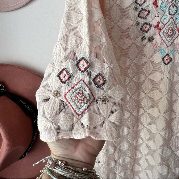 SUNDANCE‎ Global Embrace Chemise Beaded Dress SIZE SMALL - Picture 3 of 8